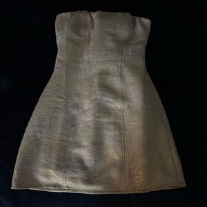 Lucy in the Sky Strapless Cream Dress